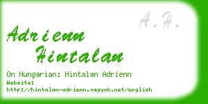 adrienn hintalan business card